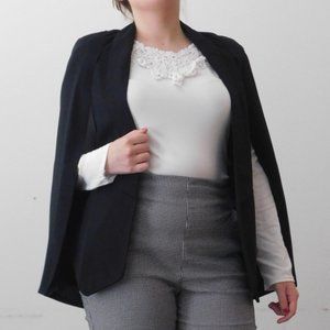 Charlotte Russe Batwing Hybrid Cape Vest Blazer